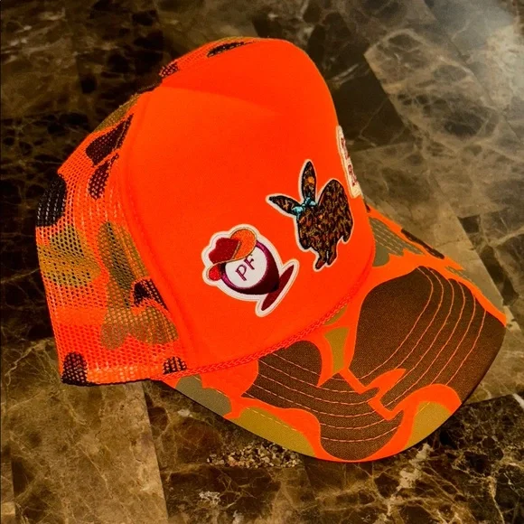 POSHFEST 2024 OTTO Orange Camo Trucker Hat CUSTOM - Picture 4 of 9